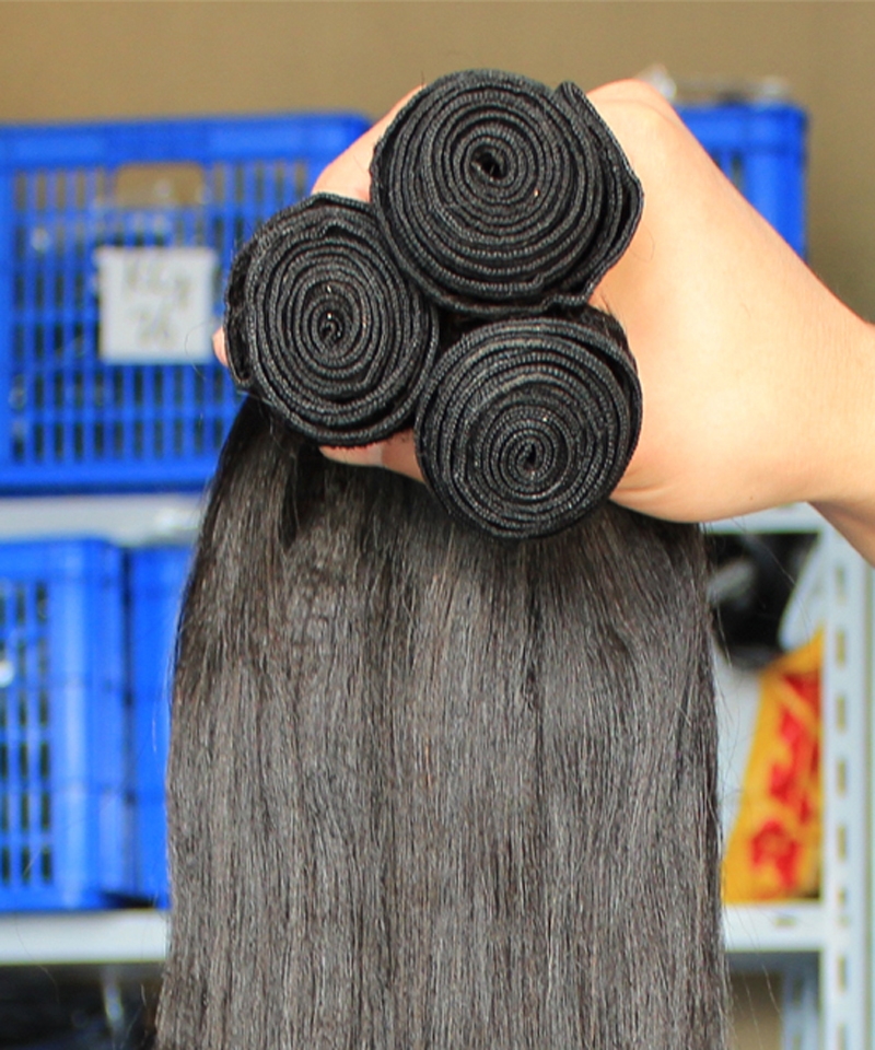 Dolago Light Yaki Straight Bundles Hair For Women Best Brazilian Human Hair Bundles With Wholesale Price Cheap Remy Hair Extensions Bundles Of Hair Sale Online Shop