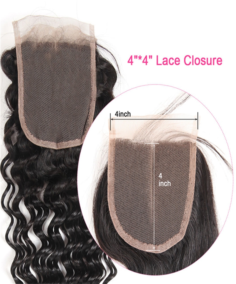Dolago Straight Brazilian Human Hair Bundles With 4x4 Lace Frontal Closure For Women Cheap Natural Color Closures Hair Wholesale Online Store Best 3 Virgin Hair Bundles And Closure For Sale