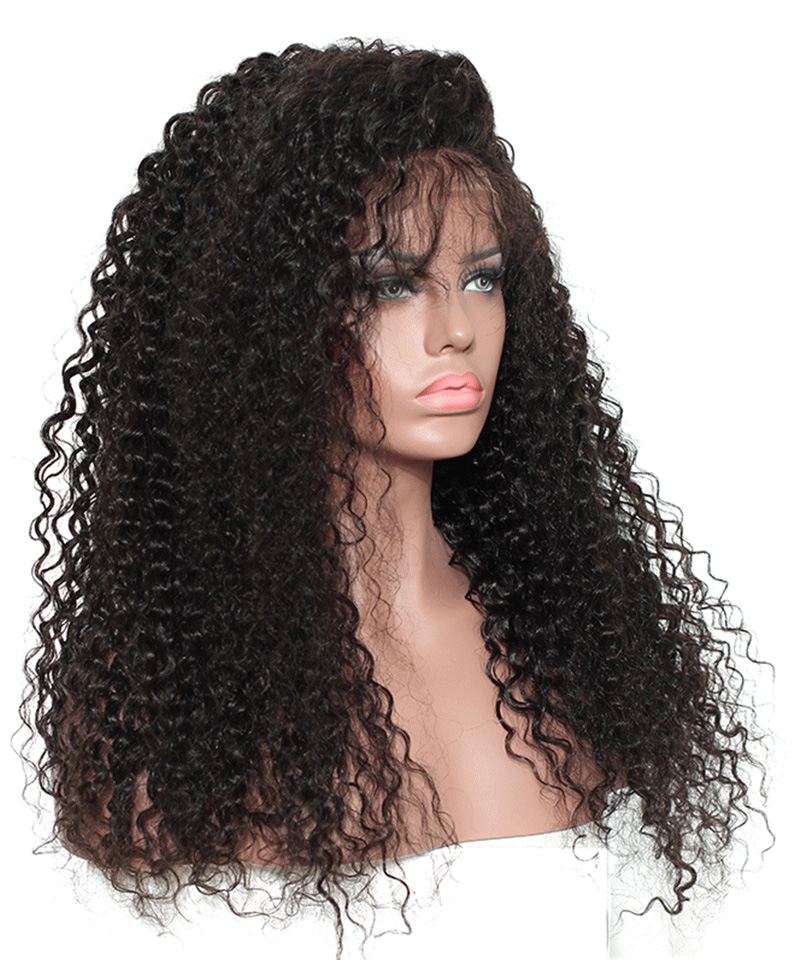 Dolago 150% Deep Curly 360 Lace Frontal Wig Pre Plucked With Baby Hair Glueless RLC 360 Lace Front Human Virgin Hair Wigs For Black Women Cheap 360 Lace Wig Pre Bleached With Natural Hairline Online