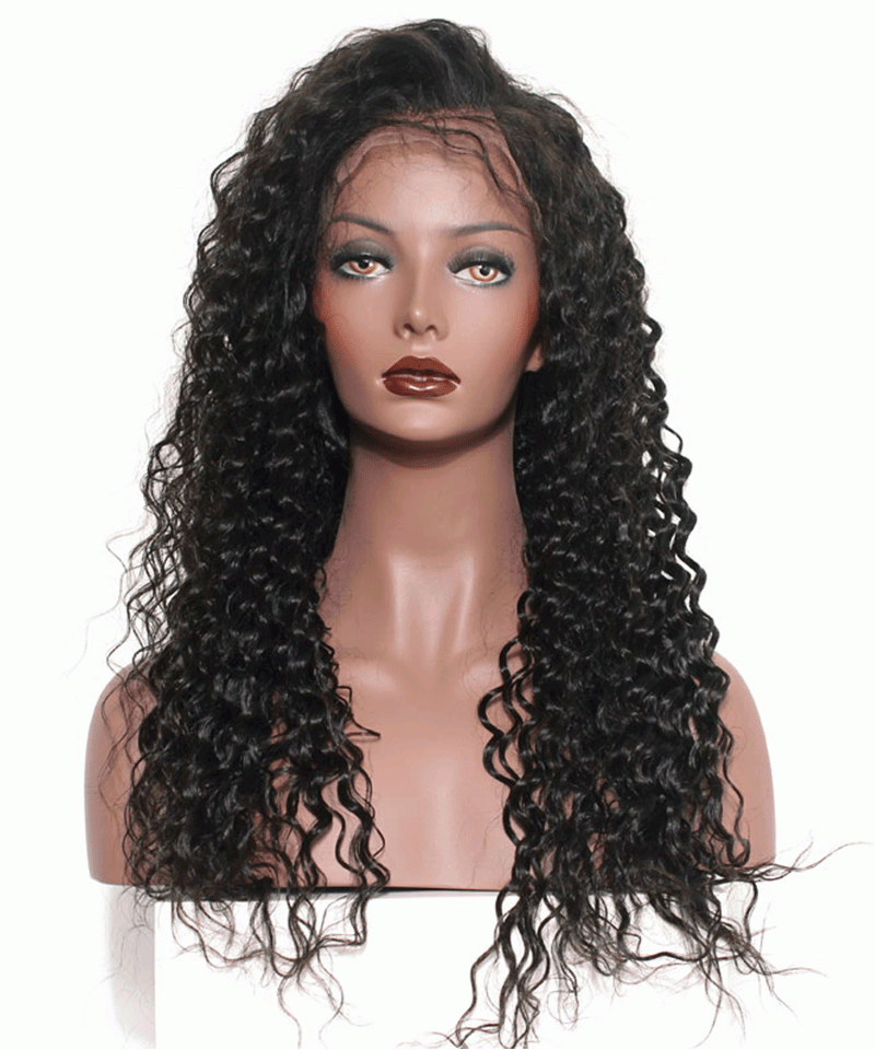 Dolago Cheap Deep Wave Wigs 150% Density 360 Lace Front Human Hair Wig Pre Plucked For Black Women Natural Brazilian 360 Full Lace Wig With Baby Hair For Sale Online Glueless 360 Lace Frontal Wig Free Shipping