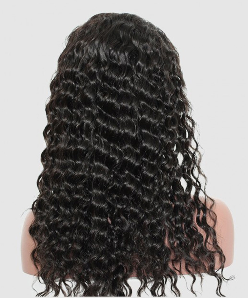 Dolago Cheap Deep Wave Wigs 150% Density 360 Lace Front Human Hair Wig Pre Plucked For Black Women Natural Brazilian 360 Full Lace Wig With Baby Hair For Sale Online Glueless 360 Lace Frontal Wig Free Shipping