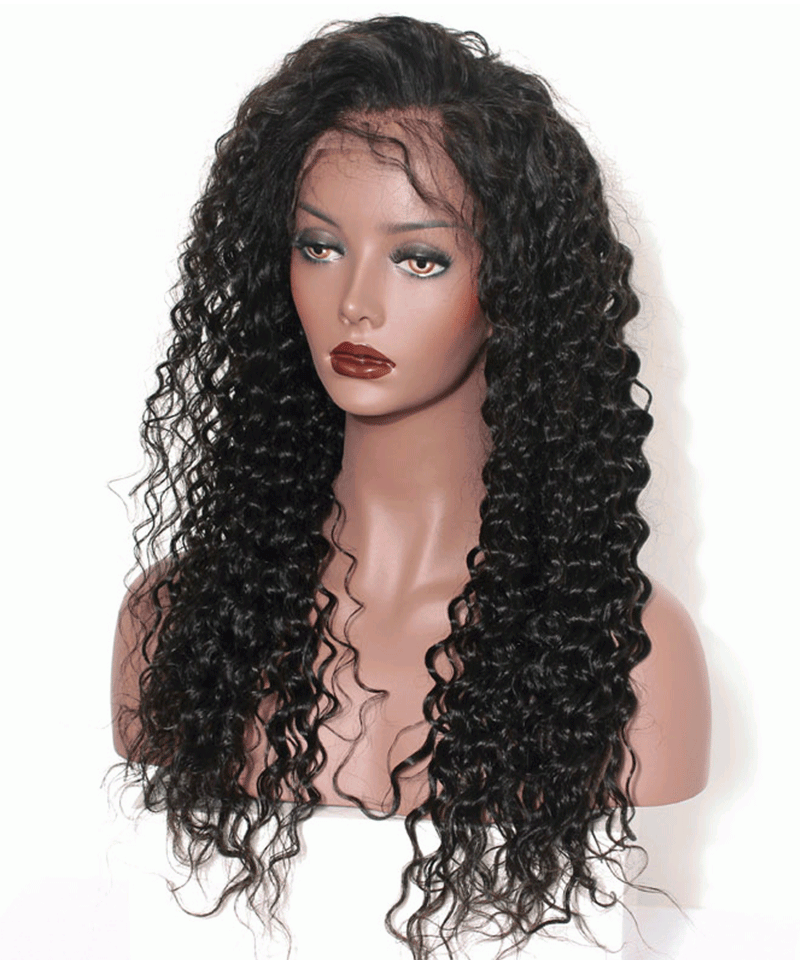 Dolago Cheap Deep Wave Wigs 150% Density 360 Lace Front Human Hair Wig Pre Plucked For Black Women Natural Brazilian 360 Full Lace Wig With Baby Hair For Sale Online Glueless 360 Lace Frontal Wig Free Shipping