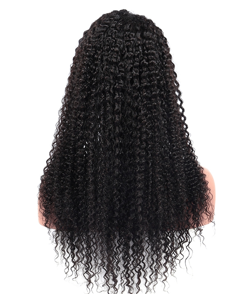 Dolago 180% American Kinky Curly 360 Lace Wig Pre Plucked With Baby Hair Brazilian 3B 4A Curly 360 Lace Front Human Virgin Hair Wigs For Black Women Glueless 360 Full Lace Wigs With Natural Hairline For Sale Online