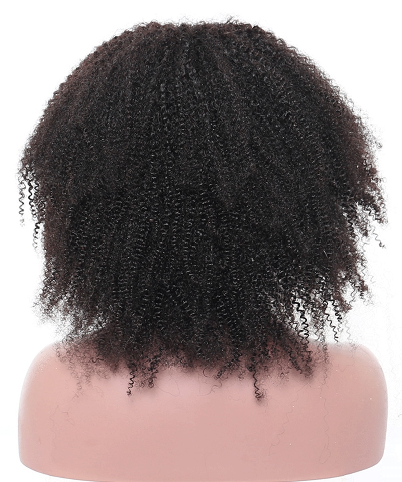 Dolago Mongolian Afro Kinky Curly 360 Real Human Hair Lace Wig For Black Women 180% 4B 4C African Kinky Curly 360 Lace Front Wig With Baby Hair High Quality Glueless 360 Invisible Lace Frontal Wig Pre Plucked