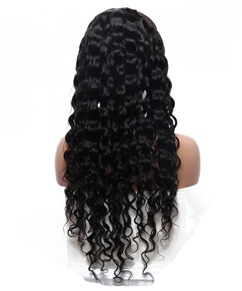 Dolago 13x4 Lace Front Water Wave Wigs Pre Bleached For Black Women 130% High Quality Natural Wave Human Hair Front Lace Wig With Baby Hair For Sale Brazilian Glueless Frontal Wigs Pre Plucked Can Be Dyed 