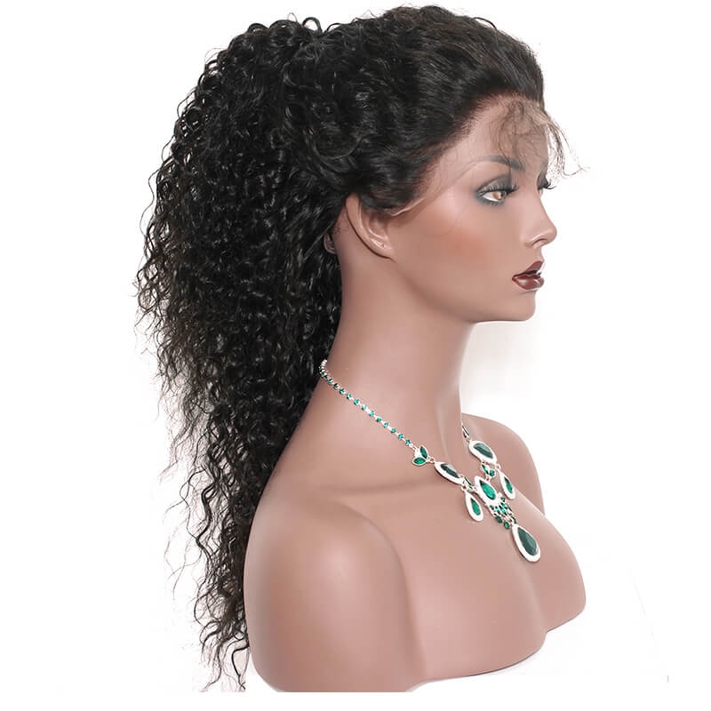 RLC HD Human Hair Lace Frontal Wigs For Black Women 250% High Density Invisible HD 13x6 Lace Front Human Hair Wig For Sale Glueless Deep Curly Undetectable Transparent Frontal Wigs With Baby Hair Pre Plucked