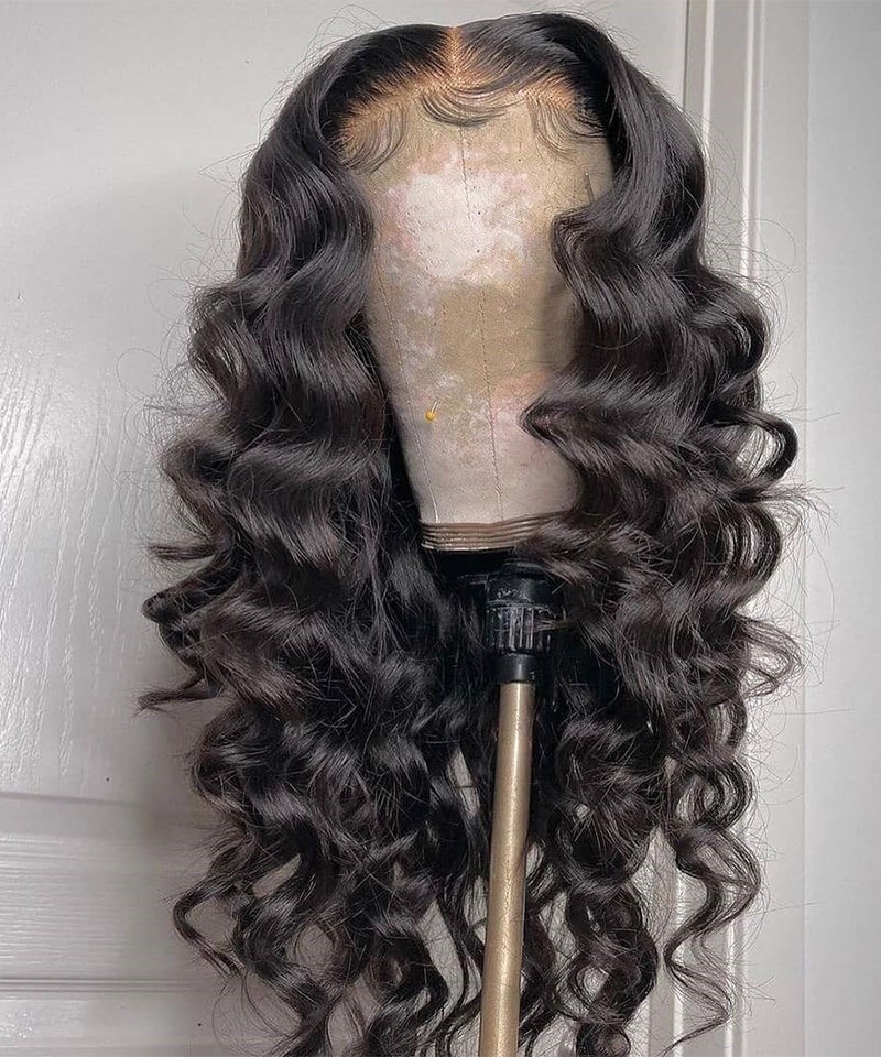 150% Loose Wave HD Invisible 13X4 Lace Front Human Hair Wigs For Black Women With Cheap Price Glueless Brazilian Wavy HD Lace Frontal Wigs With Baby Hair High Quality Transparent Front Lace Wigs For Sale