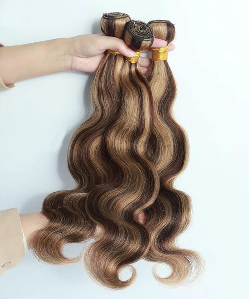 Ombre mixed color 4 27 Brazilian body wave Human Hair Weave