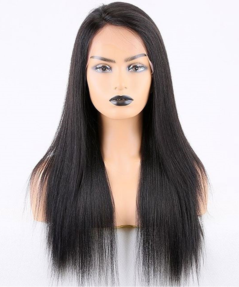 Dolago High Quality Light Yaki Straight Lace Front Human Hair Wigs With Baby Hair For Black Women 180% Glueless Coarse Yaki 13x4 Lace Front Wigs Pre Plucke For Sale High Quality Natural Braided Frontal Wigs Online