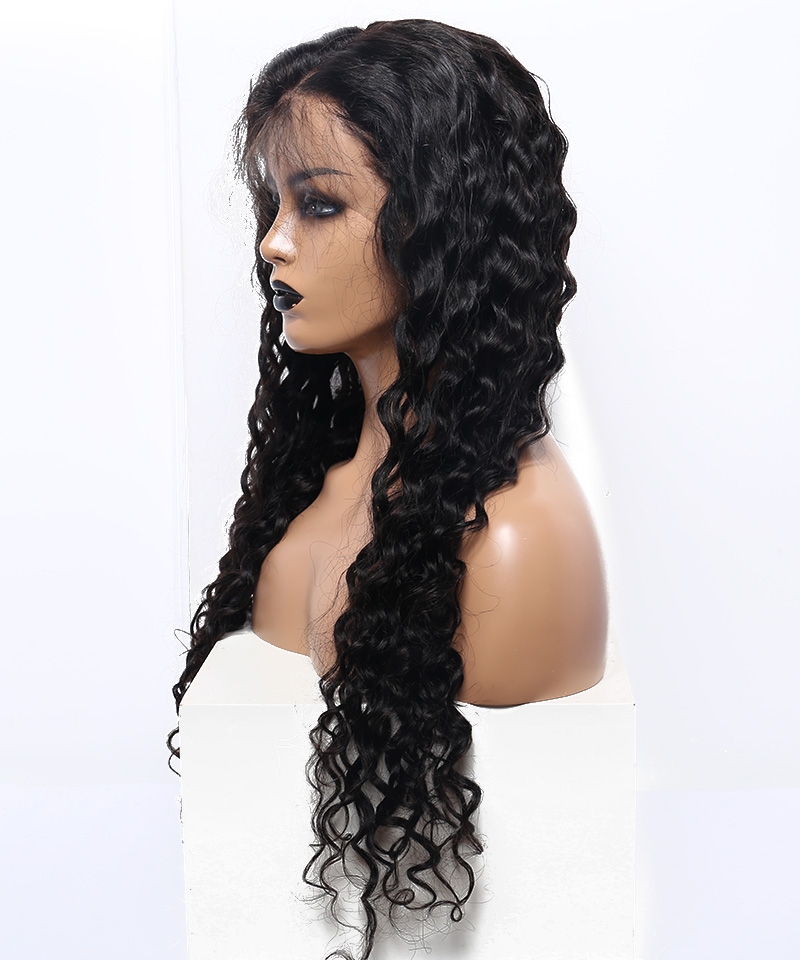 Dolago Water Wave 150% Density 13x6 Lace Front Wigs For Black Women Brazilian Lace Front Human Hair Wigs Pre Plucked With Baby Hair Natural Wave Best Frontal Wigs Pre Bleached For Sale Online