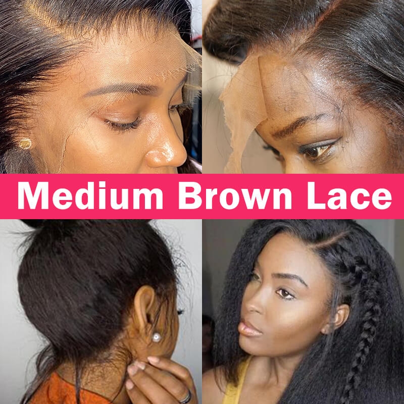 medium lace wigs kinky straight 