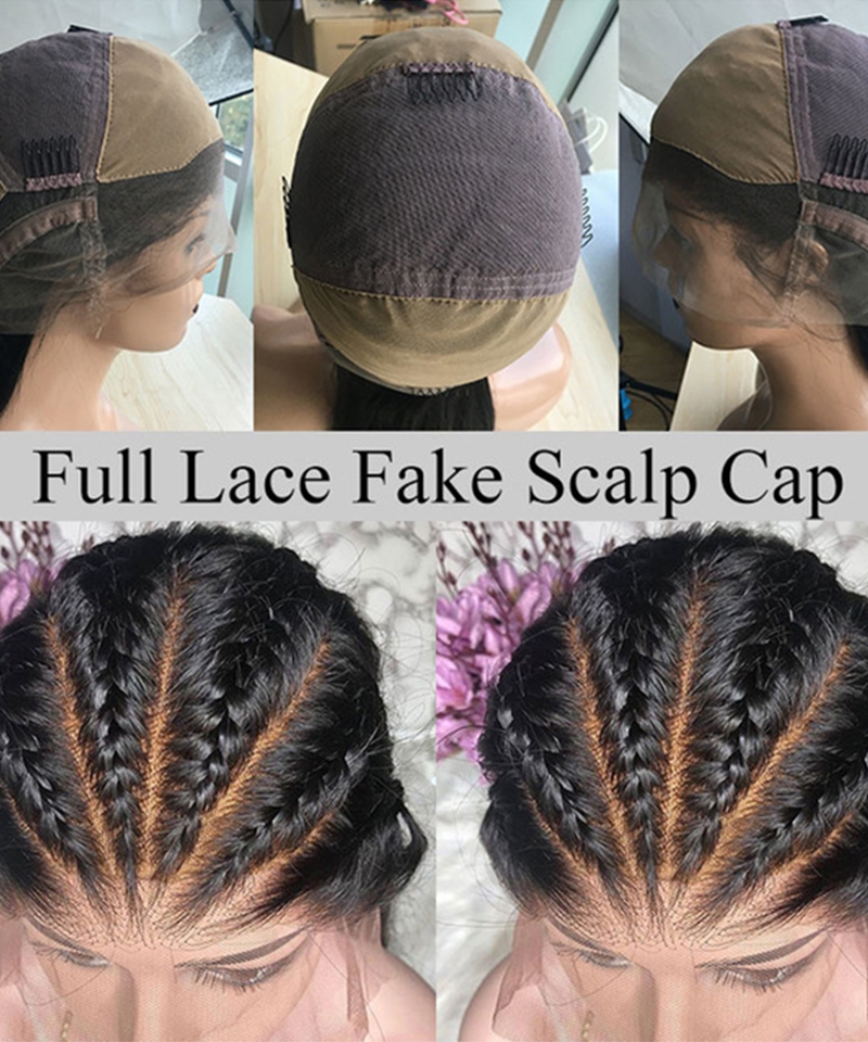 the fake scalp cap wigs 