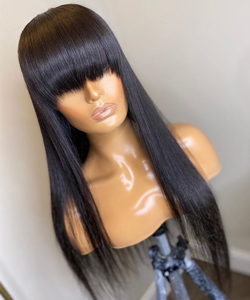 Dolago 130% Density HD Straight 360 Lace Front Wigs With Baby Hair For Black Women Natural Hairline Brazilian 360 Human Hair Lace Wigs Pre Plucked Cheap Transparent 360 Full Lace Wig Pre Bleached Free Shipping