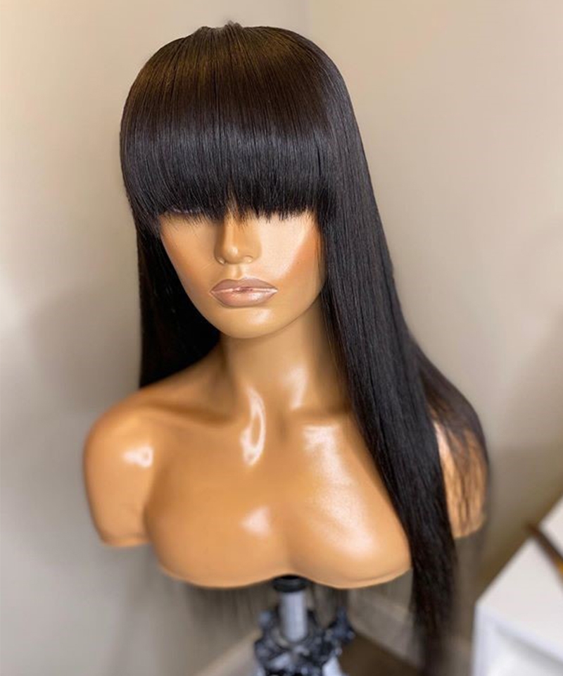 Dolago 130% Density HD Straight 360 Lace Front Wigs With Baby Hair For Black Women Natural Hairline Brazilian 360 Human Hair Lace Wigs Pre Plucked Cheap Transparent 360 Full Lace Wig Pre Bleached Free Shipping