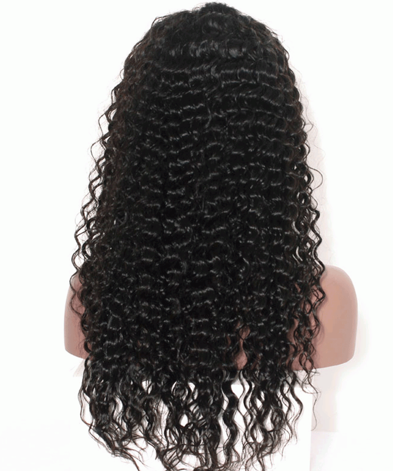 Dolago 130% Real Human Hair Deep Wave 360 Lace Front Wig With Natural Hairline For Black Women Glueless Wavy 360 Full Lace Wig Pre Plucked With Baby Hair Invisible Lace Frontal Wigs Pre Bleached For Sale Online