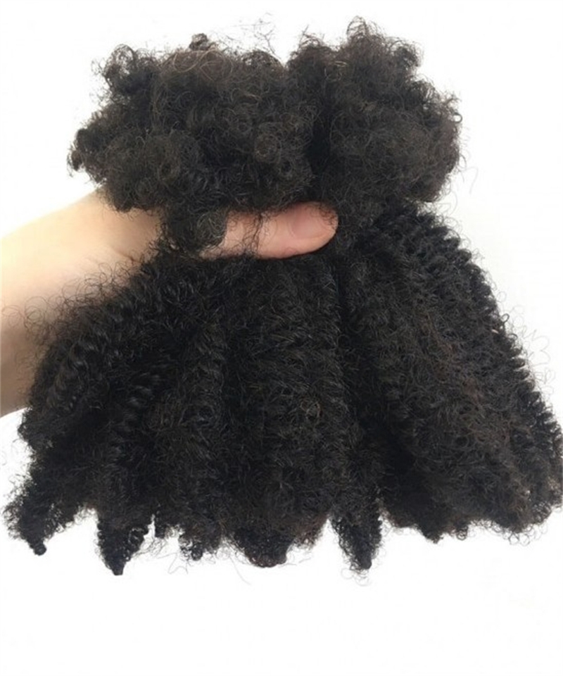 Dolago 2 Pics Loc Human Hair Extensions For Braiding Online Sales 100% Dreadlock Afro Kinky Curly Human Braiding Hair Bulk No Attachment Mongolian Afro kinky Curly Crochet Braids