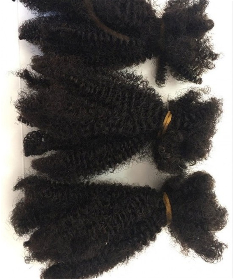 Dolago 3 Pics Loc 4B 4C Afro Kinky Curly Human Braiding Hair Bulk No Attachment 100% Human Hair Extensions For braiding Sales Online Mongolian Afro Kinky Curly Crochet Braids