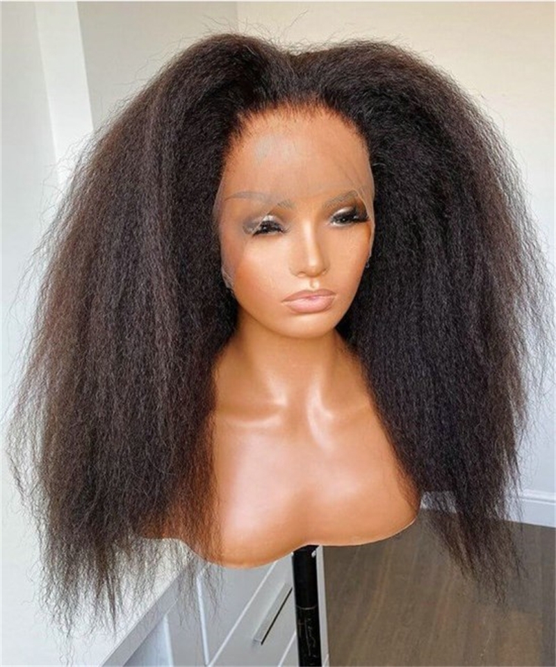 Dolago Kinky Straight HD Lace Front Human Hair Wigs With Baby Hair 250% High Density 13x6 Invisible HD Lace Wig For Sale Cheap Natural Glueless Real Human Hair Frontal Lace Wigs Pre Plucked Sale Online