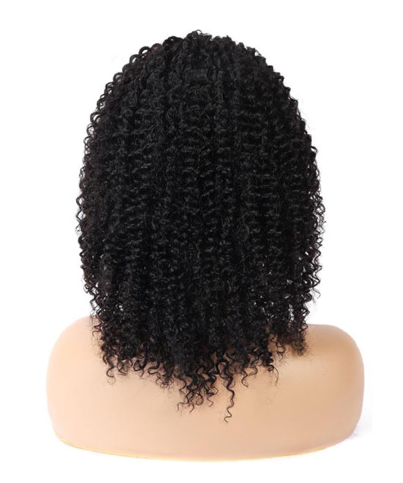 Dolago American Afro Kinky Curly Glueless Lace Front Wigs With Baby Hair 150% Real Human Hair Lace Front Wigs For Women Curly Cheap Pre Plucked Wigs Sale Online 