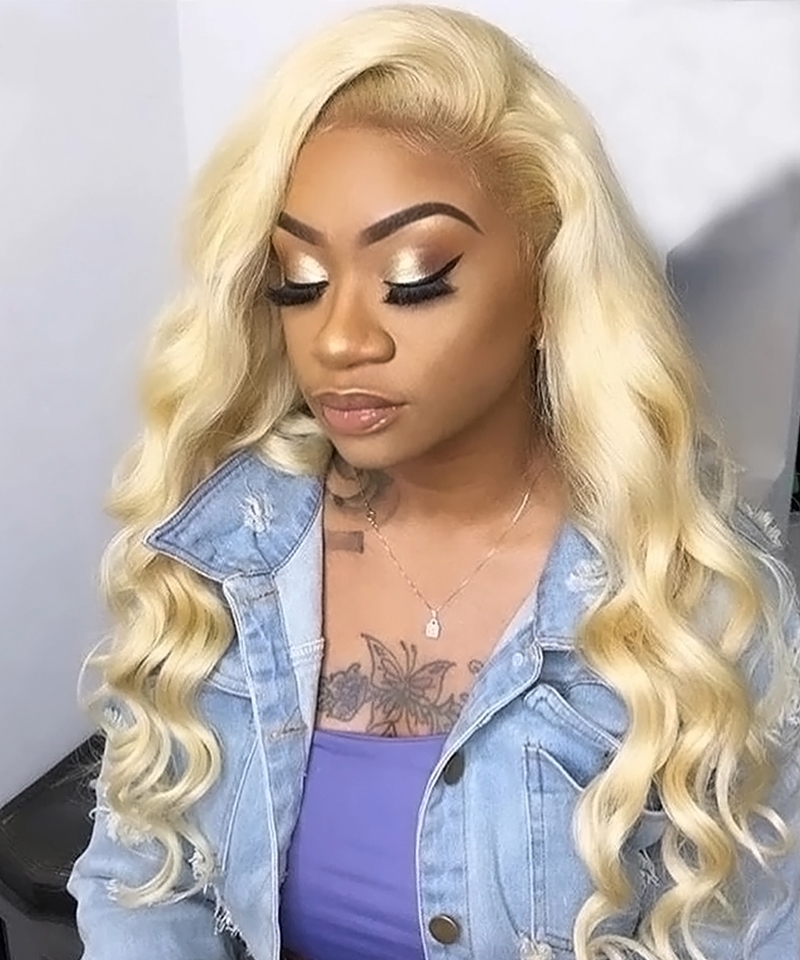 613 colored human hair wigs for sale now 