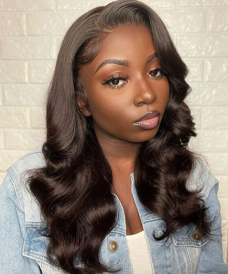 quality human hair lace wigs body wave 