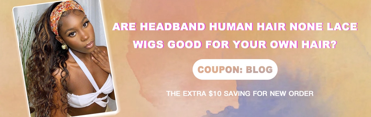 human hair headband wigs for women 