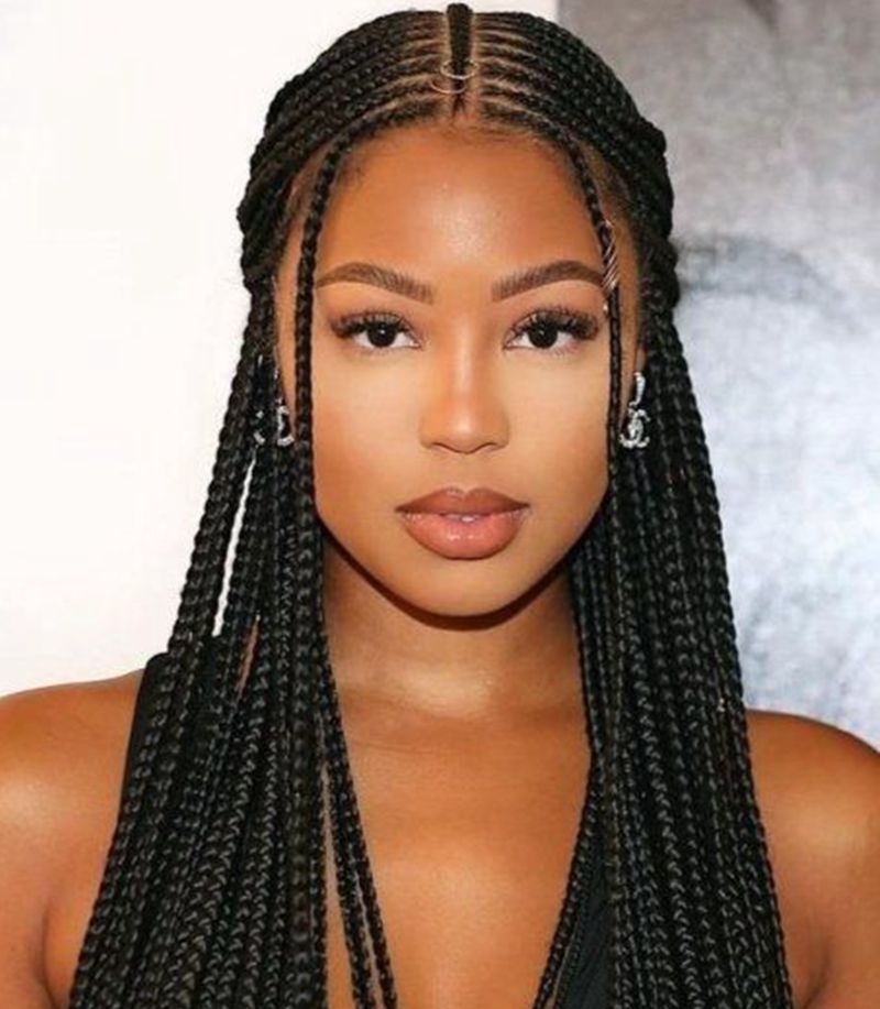 synthetic braided hair wig for women sale online