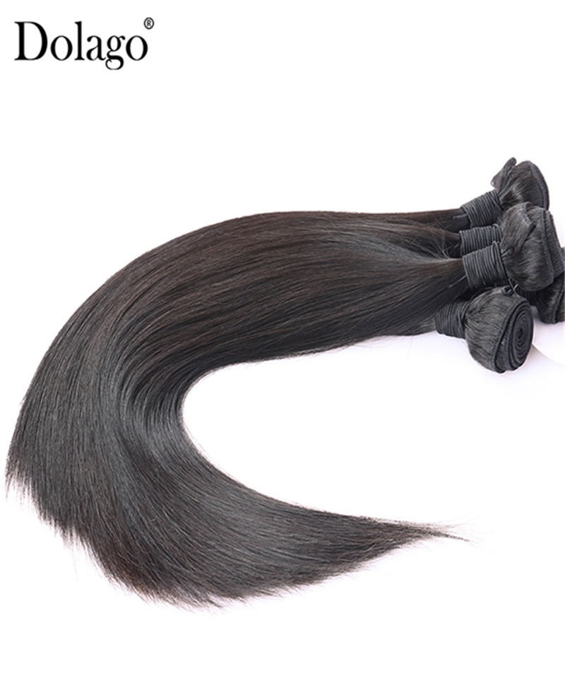 Dolago Cheap Straight Virgin Human Hair Weave Bundles For Women 100g/set Natural Brazilian Braiding High Quality Hair Bundle Extensions Vendors With Wholesale Price Hot Sales Online