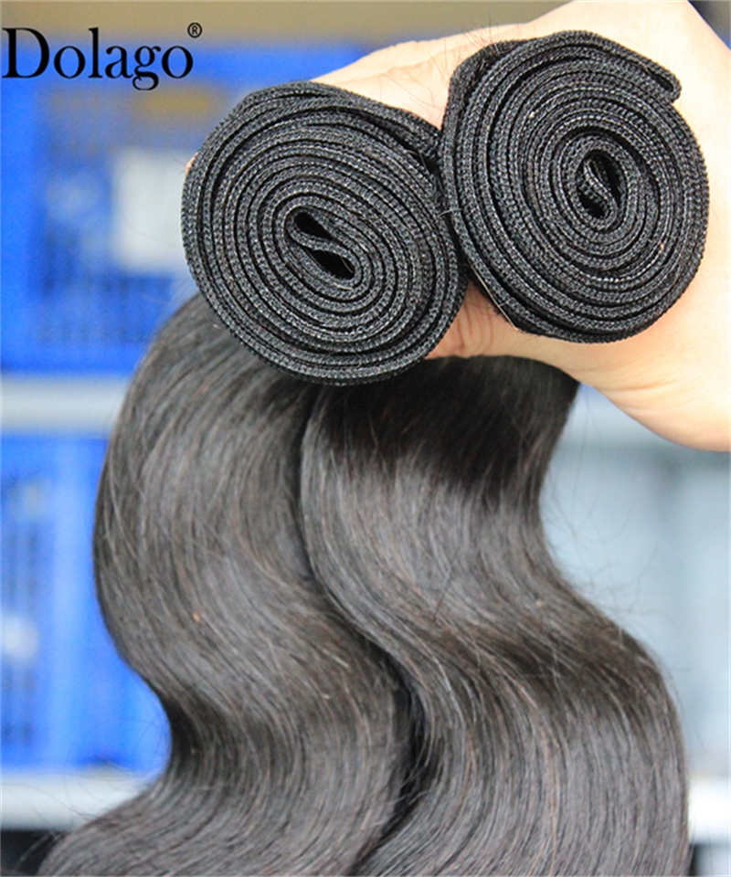 Dolago Brazilian Body Wave Hair Bundles With Wholesale Price Natural Human Hair Virgin Bundles For Women 100 g/set Wavy Braiding Hair Extensions Hot Sales Online Vendors 