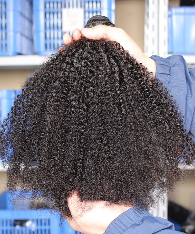 Dolago Sewn In Weave Afro Kinky Curly Hair Bundles Sale Online Best 4B 4C Curly Bundles Real Human Hair Extensions For Women Brazilian Weft Weave Bundle Braiding Cheap Hair With Wholesale Price 