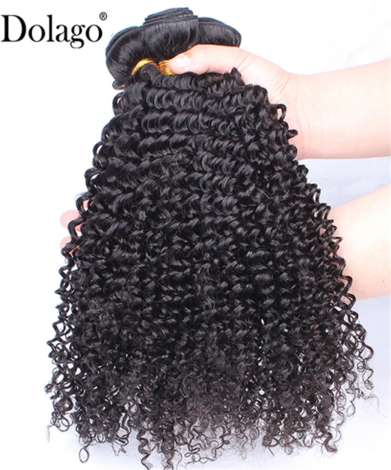 Dolago High Quality Kinky Curly Hand Tied Extensions 100 g/set For Women Weft Hair Bundles Extensions For Short Hair Natural Brazilian Braiding Hair Vendors With Wholesale Price Hot Sales Online