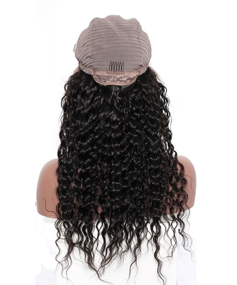 Dolago 130% Density Deep Wave Full Lace Human Hair Wigs With Baby Hair Glueless Full Lace Wigs Pre Plucked For Women Brazilian Full Lace Wigs Human Hair Can Be Dyed For Sale