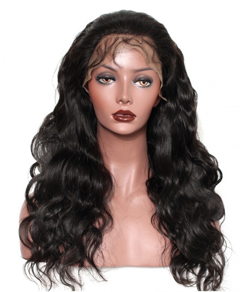 Dolago Brazilian Body Wave 150% Frontal Human Hair Wigs Pre Plucked High Quality 13x6 Lace Front Wigs With Baby Hair Natural Glueless Virgin Transparent Lace Wigs With Fake Scalp For Sale