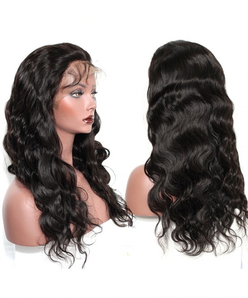 Dolago High Quality Body Wave Lace Frontal Wigs Human Hair For Black Women Girls 130% Wavy Glueless Lace Front Human Hair Wigs Pre Plucked For Sale Brazilian Transparent Lace Frontal Wigs With Baby Hair