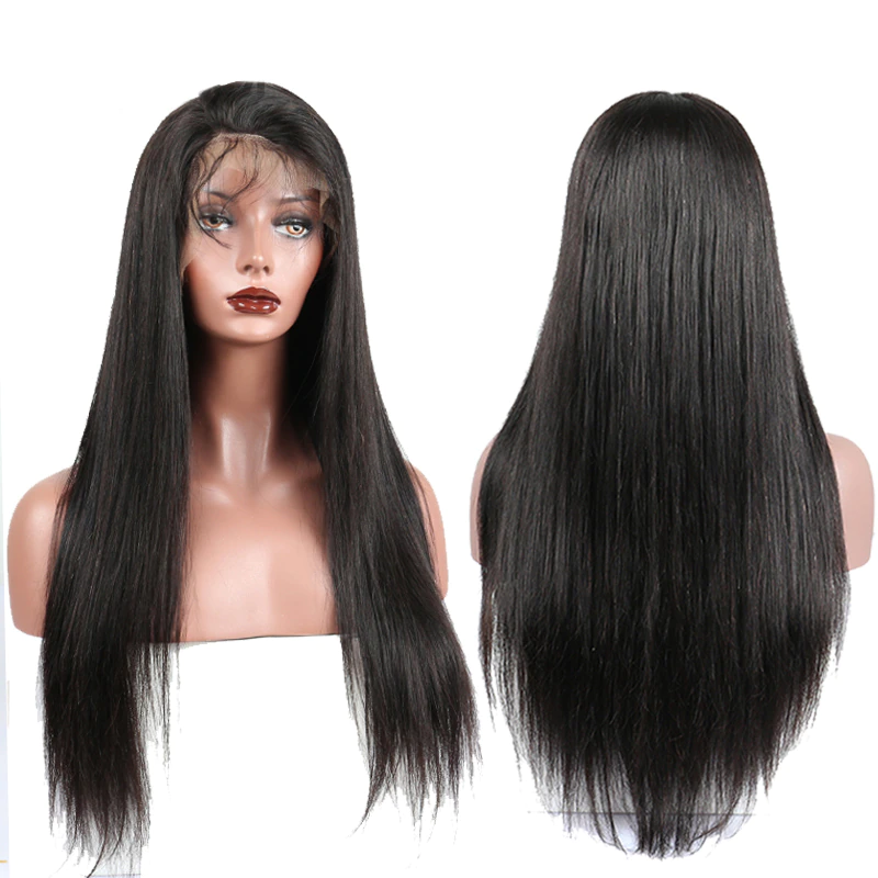Dolago Human Hair Lace Front Wigs Silk Straight Glueless 13x6 Lace Front Wigs Pre Plucked For Black Women 180% Brazilian Frontal Wig Styles With Natural Hairline Bleached The Knots Sale Online Free Shipping