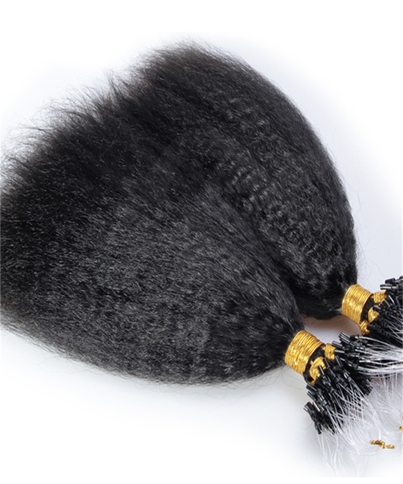 Dolago Light Yaki Straight Brazilian Micro Link Extensions For Sale High Quality Human Hair African American Microlink Hair Extensions 8-30 Inches On Black Hair For Women Online Shop Free Shipping 